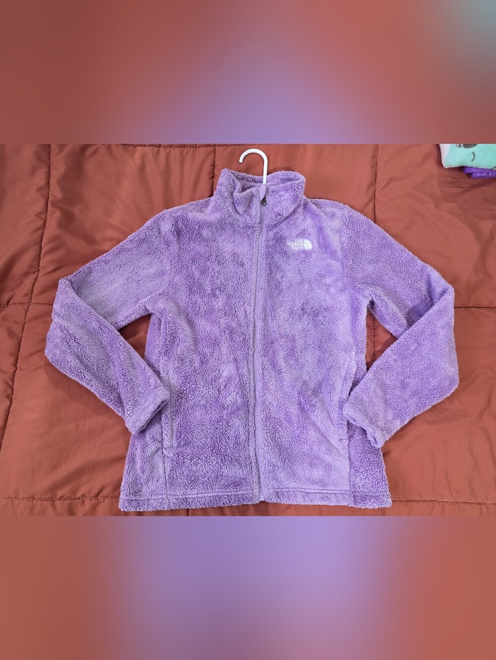 The North Face Kids' Lavender Fuzzy Full-Zip Jacket